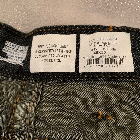 Flame Resistant Modern Fit LAPCO Jean 46 x 30 New with Tags - Picture 3 of 4